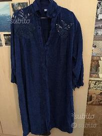 Vestito vintage blu, marchio LUISA (L)