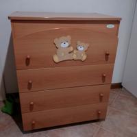 cassettiera fasciatoio azur