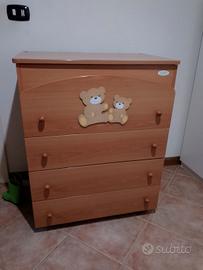 cassettiera fasciatoio azur