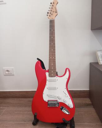 Chitarra Elettrica Stile Stratocaster Rossa