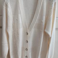 Cardigan donna a maglia decorata con perline - Mad