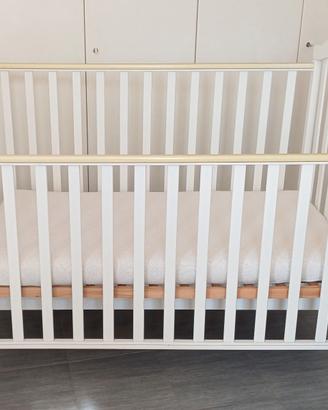 Lettino infanzia sbarre bianco