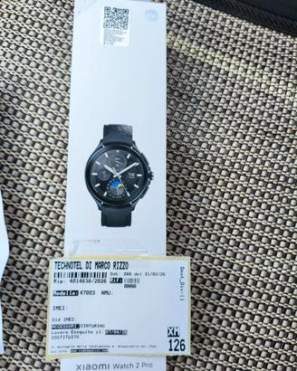 smartwatch Xiaomi Watch 2 PRO Nuovo Imballato.