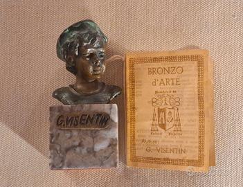 SCULTURA IN BRONZO DI "GIANNI VISENTIN" ED. 8/100