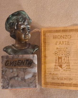 SCULTURA IN BRONZO DI "GIANNI VISENTIN" ED. 8/100