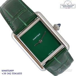 CARTIER Tank WSTA0056 Must deCartier Green FullSet