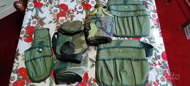 kit forestale borraccia sacca e porta utensili 