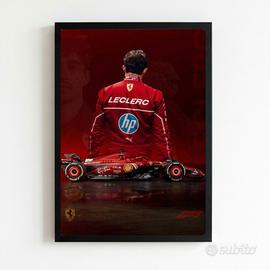 quadro poster Charles Leclerc ferrari f1 