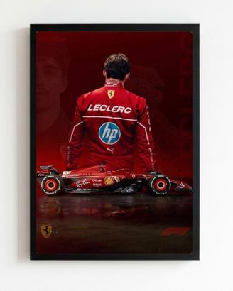 quadro poster Charles Leclerc ferrari f1 