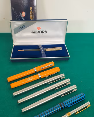 lotto 8 penne stilografiche e a sfera