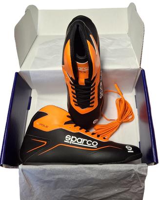Scarpe Kart Sparco K-Pole Nero/Arancio fluo NUOVE
