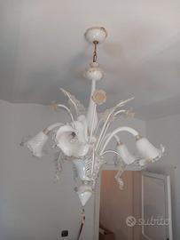 Lampadario vetro di murano