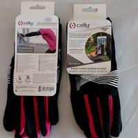 2 paia di guanti sportivi touch screen