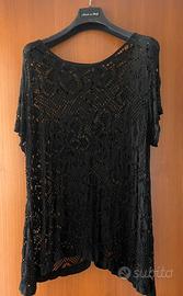 Copricostume nero traforato