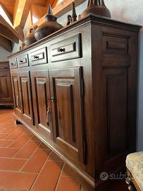 Credenza noce nazionale realizzato da ebanista