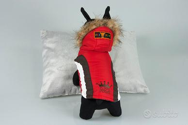 giubbotto rosso cane