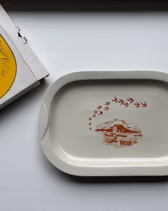 Vassoio in ceramica anni ‘80 Mulino Bianco
