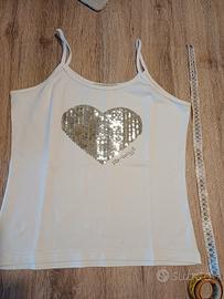 canotta con bretelline