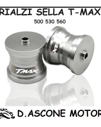 Rialzi schienale sella tmax 500 530 560 ARGENTO