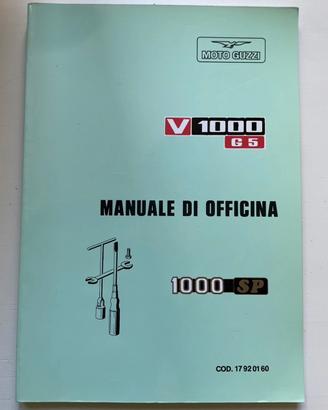 Manuale di Officina Moto Guzzi V1000 G5 e 1000 SP