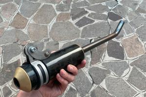 silenziatore dbr carbonio forgiato fondello oro