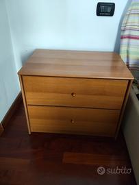 2 comodini+comò+specchio 