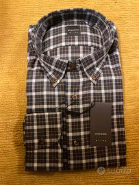 Camicia uomo Bottega Artigiana a quadri cotone 100