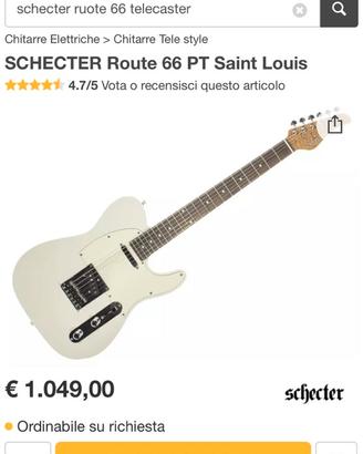Chitarra schekter route 66