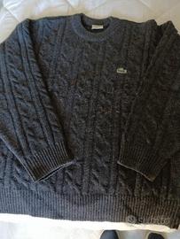 Maglione Lacoste tg. M/L grigio nero 