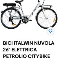 bici elettrica italwin nuvola 26.