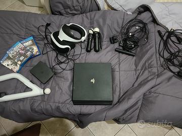 PS4 pro con Vr e gadget VR + videogiochi 