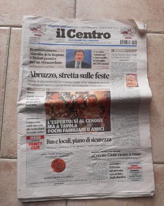 Giornale Centro 24 dicembre 2021 restrizioni COVID