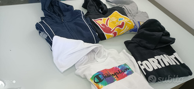 Stock 5 felpe primaverili 9/10 anni