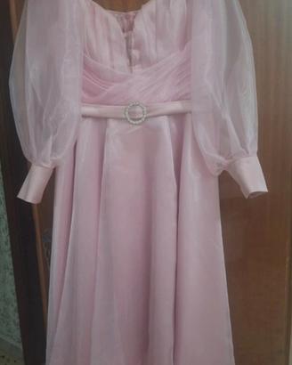 abito elegante rosa XL