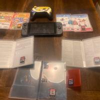 Nintendo switch+ pro controller con 6 giochi