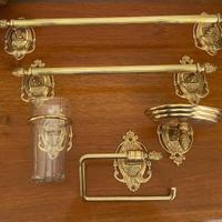 Set da bagno barocco ottone