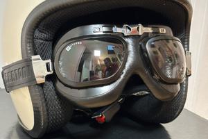 Casco AGV E2205 top con occhiali Lambretta