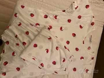 Pigiama cotone, pantalone, tre quarti