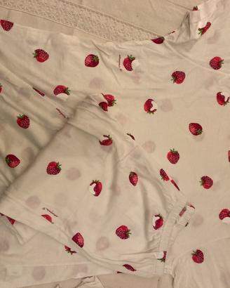 Pigiama cotone, pantalone, tre quarti