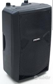 Proel flash 12a casse cassa 600 w