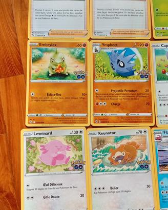 set 10 carte Pokémon francesi 