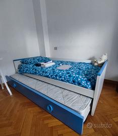 Letto singolo+letto estraibile GIÀ SMONTATO