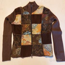 Maglione patchwork donna