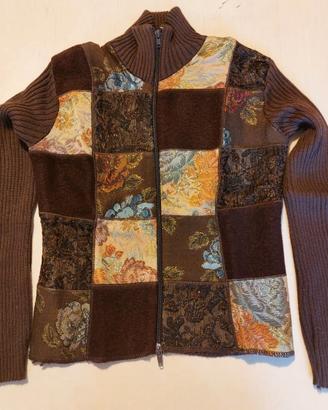 Maglione patchwork donna