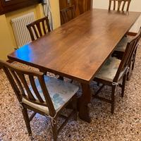 Tavolo noce massello manifattura Bassanese