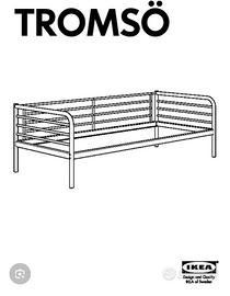 Letto in ferro Ikea Tromso