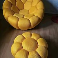 Poltrona con pouf Bubble