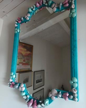 specchio legno massiccio