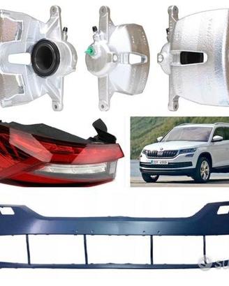 Skoda Kodiaq musata paraurti freni fanali cerchi