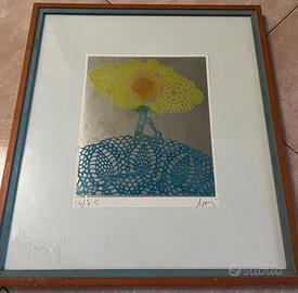 Enrico baj acquaforte quadro